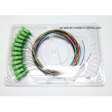 Sc/APC 12 Color Fiber Pigtail Optical Fiber